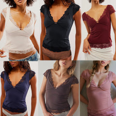 Erotic-Top Deep Neck Wear For Women