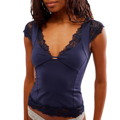 Erotic-Top Deep Neck Wear For Women