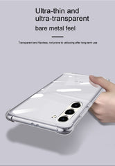 S23 Flexible Phone Case Airbag Drop-resistant Transparent Soft Silicone