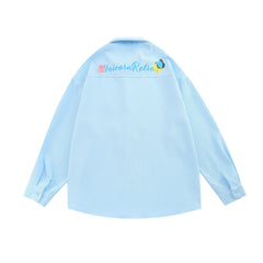 Embroidered Flower Trendy Shirt (Unisex) Waffle Fabrication