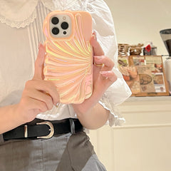 Color Plated Colorful Laser Shell Phone Case