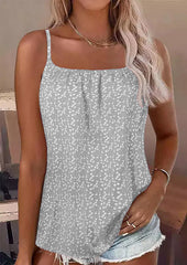 Casual Small Floral Strap Women's Top by Waves Clothing