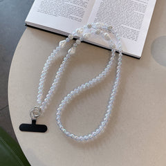 Elegant Pearl Diy Phone Case Crossbody Chain