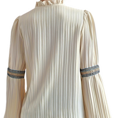 V-neck & Sleeves Threaded Top For Women || Easy-Fit And Comfort