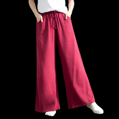 Linen Wide-Leg Pants For Women (Summer Fit)
