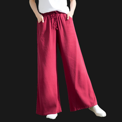 Linen Wide-Leg Pants For Women (Summer Fit)