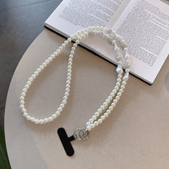 Elegant Pearl Diy Phone Case Crossbody Chain
