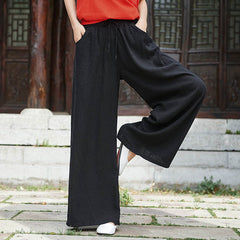 Linen Wide-Leg Pants For Women (Summer Fit)