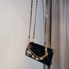Ladies Suitable For Small Xiangfeng Pearl Messenger Chain Mobile Phone Case