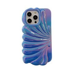Color Plated Colorful Laser Shell Phone Case