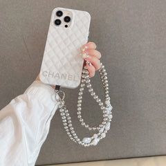 Elegant Pearl Diy Phone Case Crossbody Chain