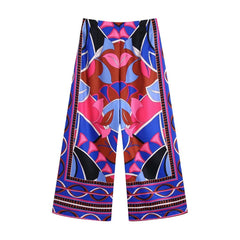 Women's Printed Loose Shirt Shorts And Skirt Set