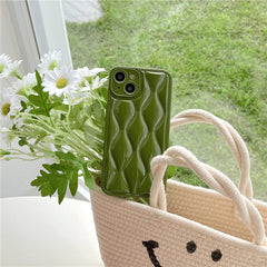 Wavy Ringer Solid Color Phone Case