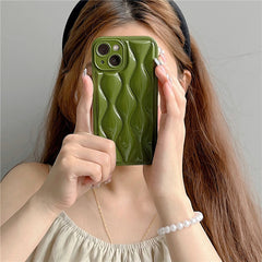 Wavy Ringer Solid Color Phone Case