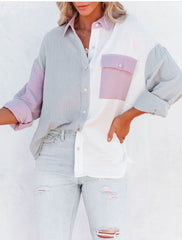Multi Colour Patched Shirt For Men&Women Relaxed-Fit