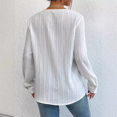 Slim Fit Full-Sleeve Shirt Top Women