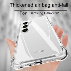 S23 Flexible Phone Case Airbag Drop-resistant Transparent Soft Silicone