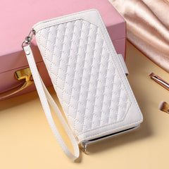 Crossbody Plaid Multi-functional Zipper Bag Mobile Phone Case