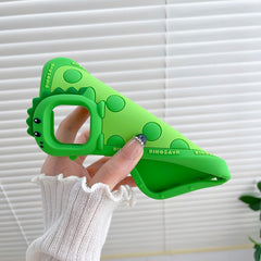 Green Dinosaur Lens Phone Case Pro Silicon