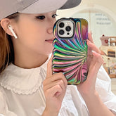 Color Plated Colorful Laser Shell Phone Case