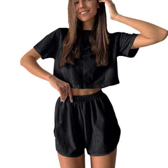 Crop-Top & Shorts Co-Ords Set For Women