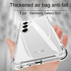 S23 Flexible Phone Case Airbag Drop-resistant Transparent Soft Silicone
