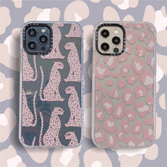 Pink Leopard Transparent Soft Shell