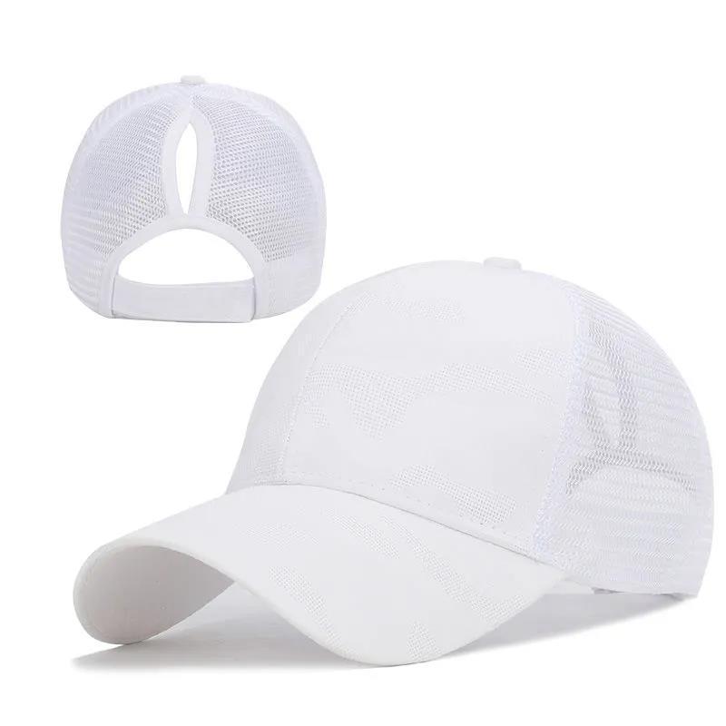 Outdoor Running Fitness High Ponytail Caps for Women's
