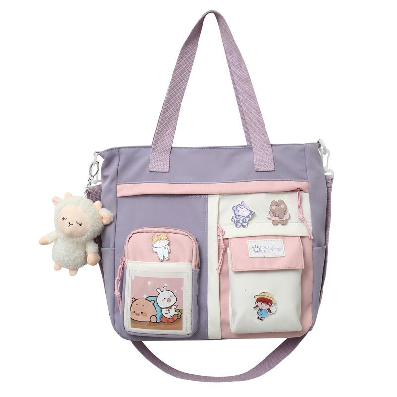 Large Capacity Cute Student Fashionable Portable Messenger Bag