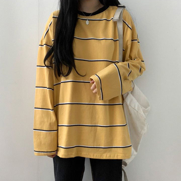 Full Sleeves Oversized Stripped T-Shirt Unisex
