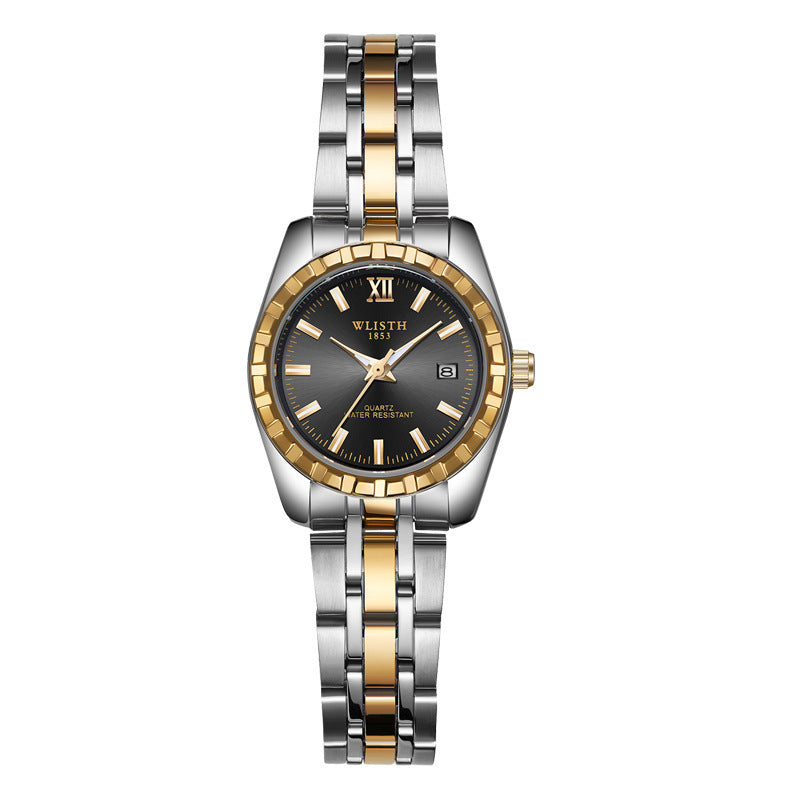 Couple Watch Silver Plated Band Watch 28mm