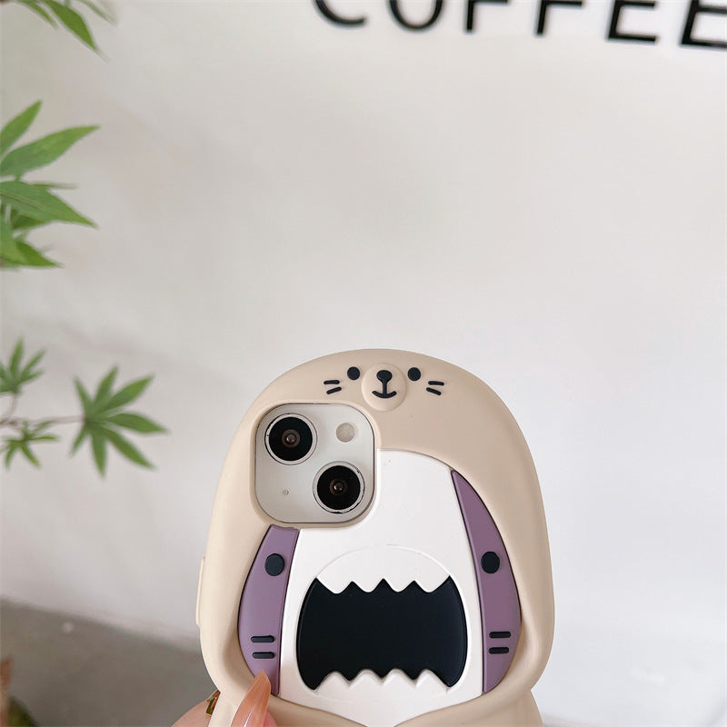 Personalized Shark Silicone IPhone14pro Max Phone Case Female