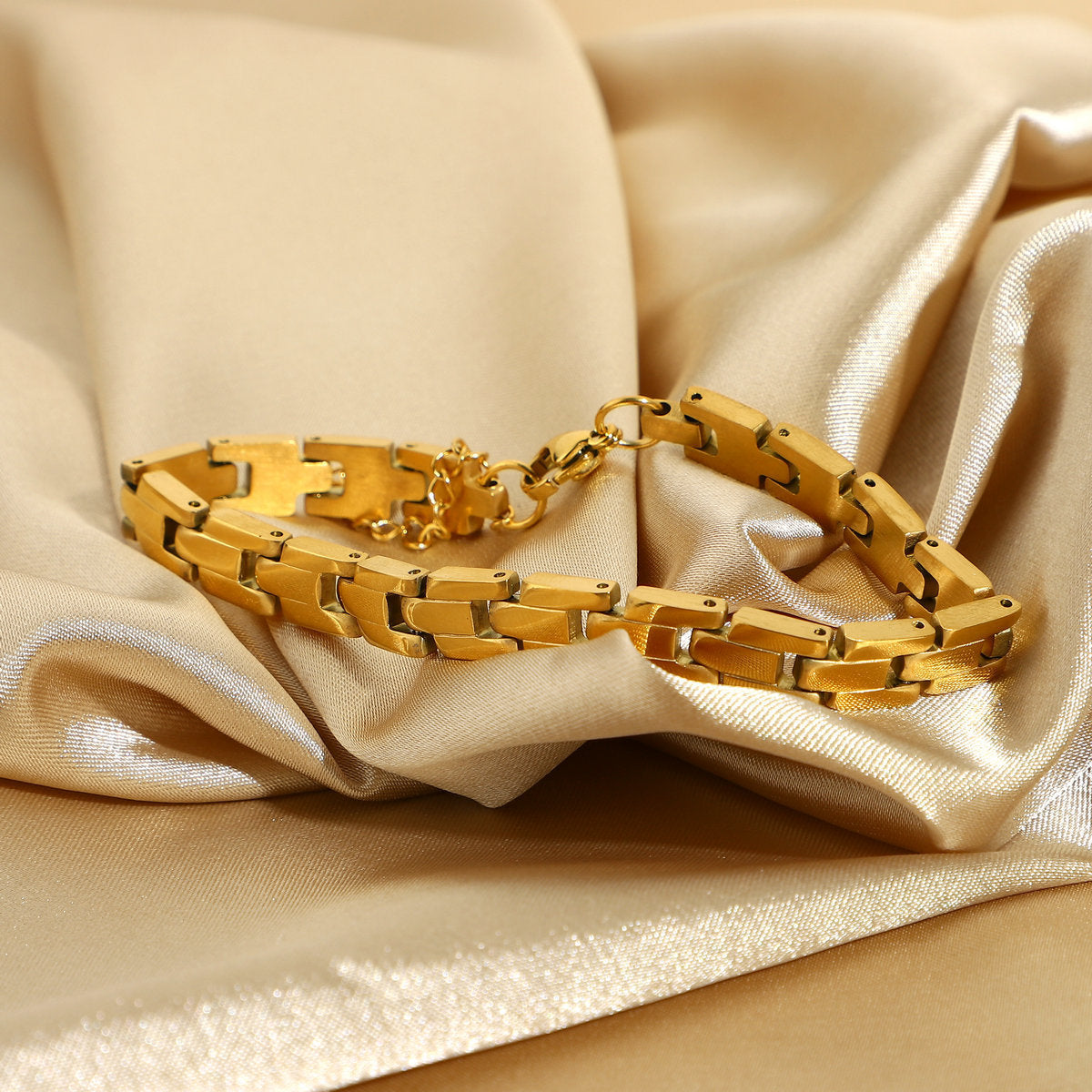 Watch Strap Gold Plated Titanium Steel Bracelet Stainless Steel