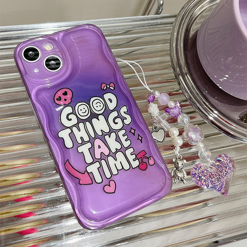 Bubble Effect Phone Case Cover With Side Show Pearl by Waves Clothing
