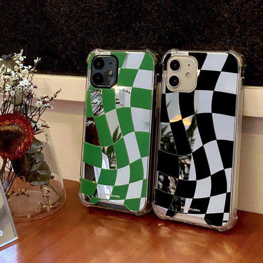 Mirror Checkerboard Mobile Phone Case