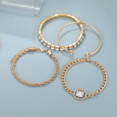 4-Piece Bohemian Design Bracelet Set For Women by Waves Clothing