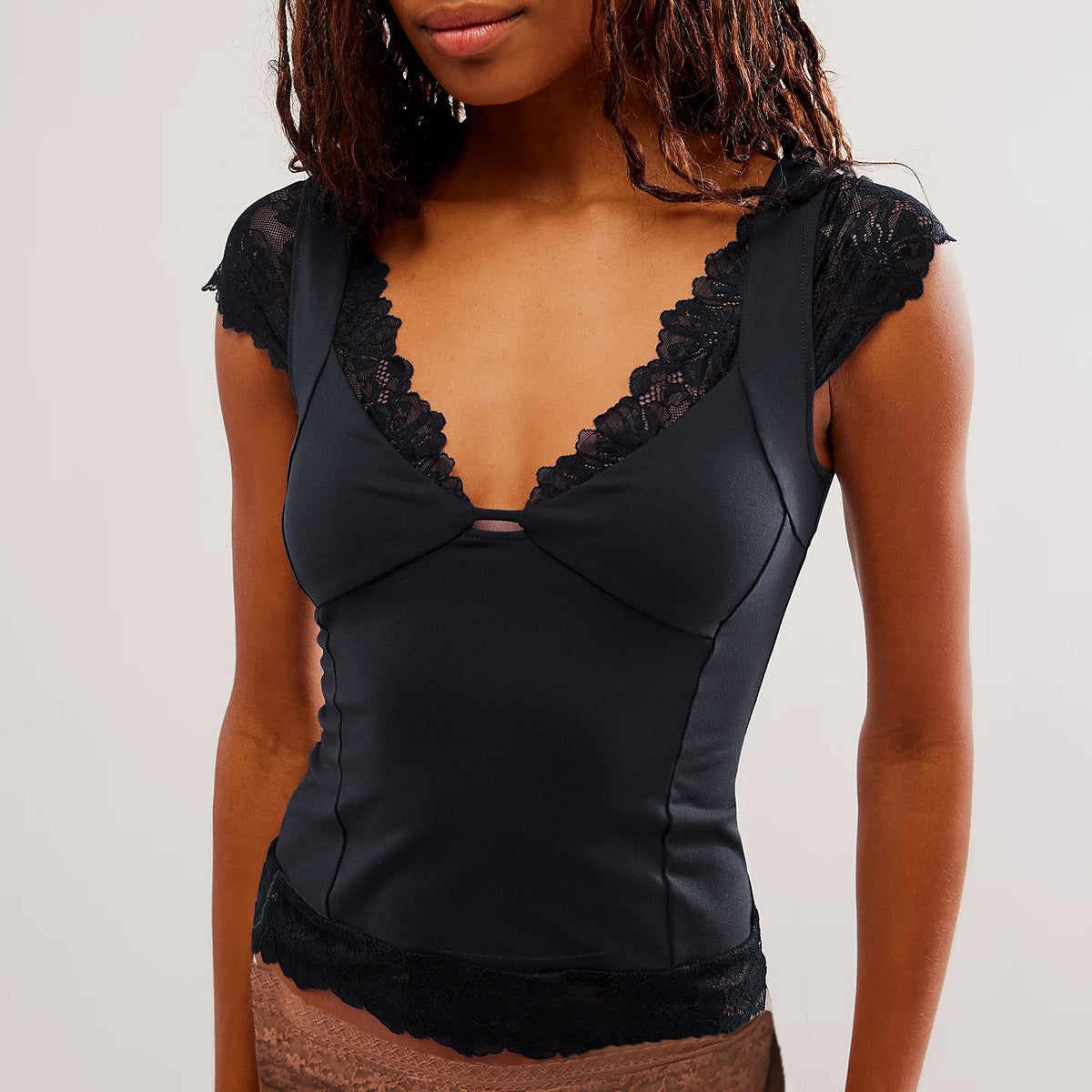 Erotic-Top Deep Neck Wear For Women