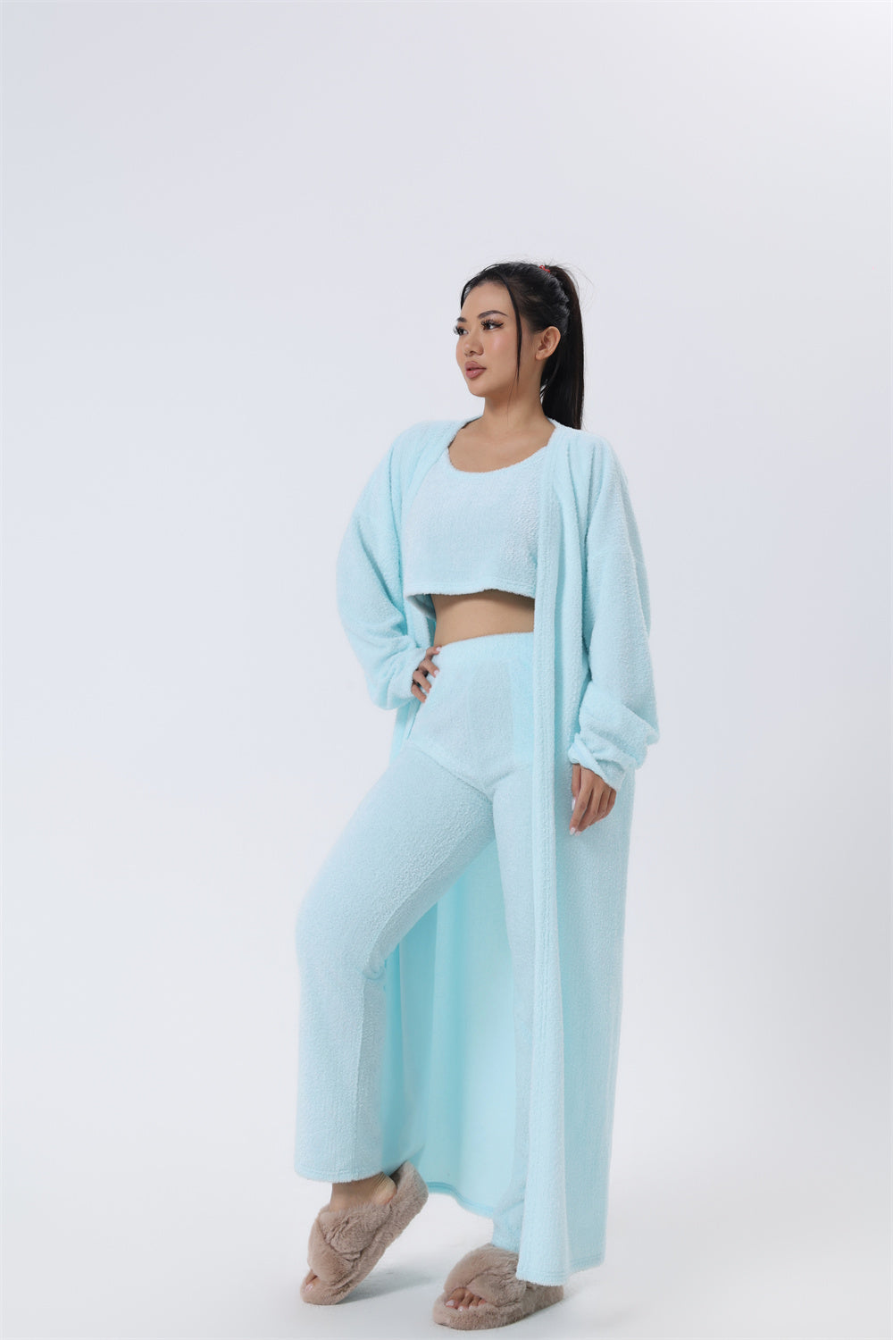 3 Piece Indoor&Outdoor Sets For Women [Convertible] |Shrug,Leggings,Crop-Top by Waves Clothing