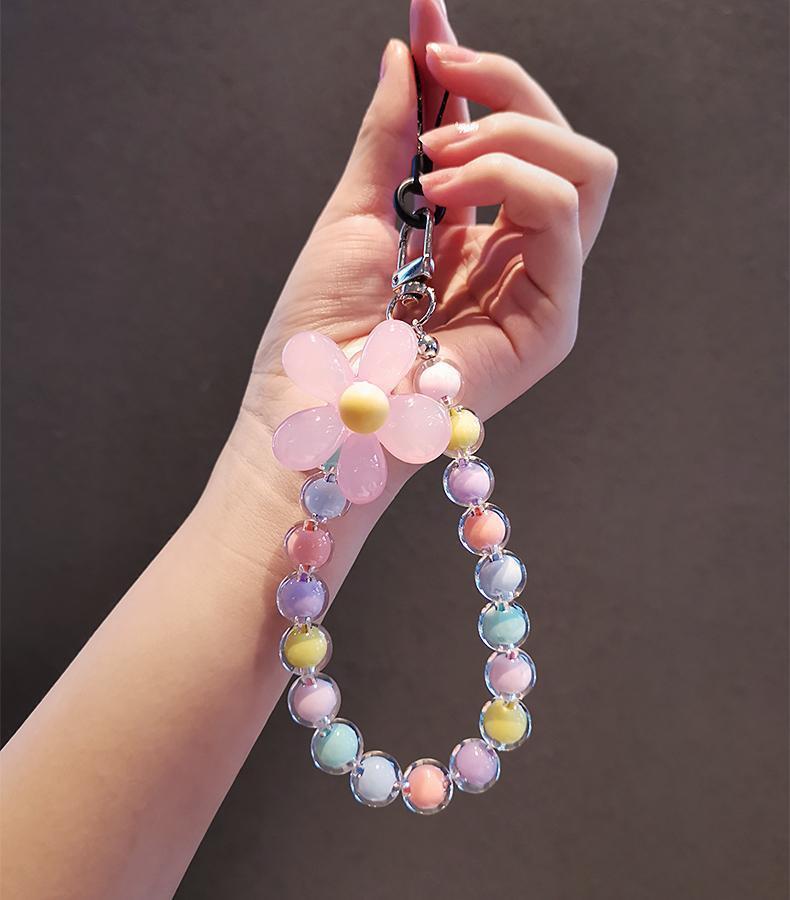 Macarons Color Handmade Beaded Mobile Phone Charm